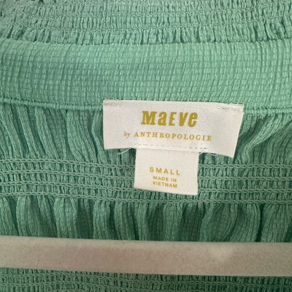 Maeve Smocked Button-Front Top - Picture 4 of 6